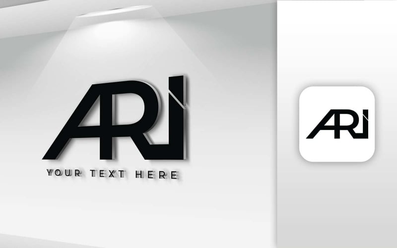 ARI Name Letter Logo Design - Brand Identity Logo Template