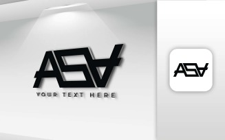 ASA Name Letter Logo Design - Brand Identity