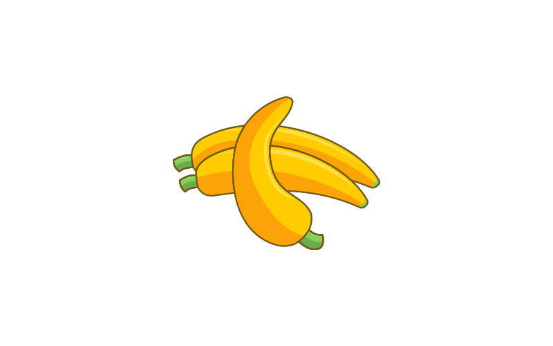 banana fruite logo design template brand identity Logo Template