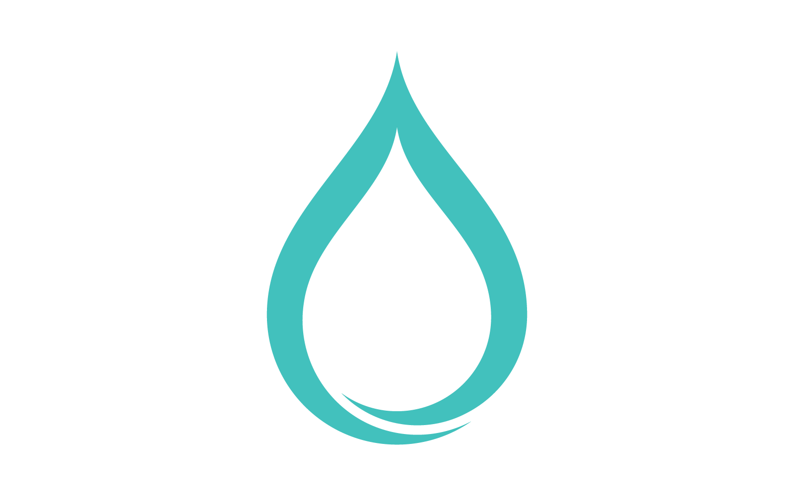 Diseño de vector de logotipo de gota de agua