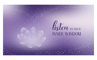 Inspirational Background Image 14400x8100px With Message About Inner Wisdom
