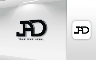 JAD Name Letter Logo Design - Brand Identity