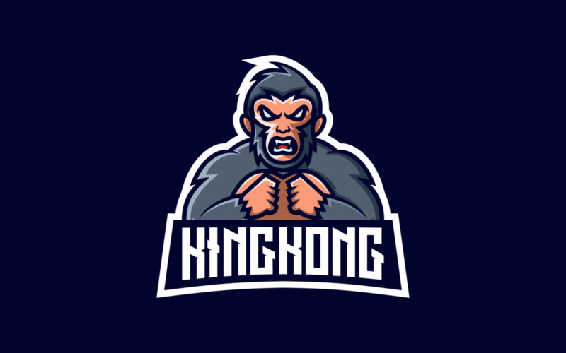King Kong E- Sport and Sport Logo Logo Template