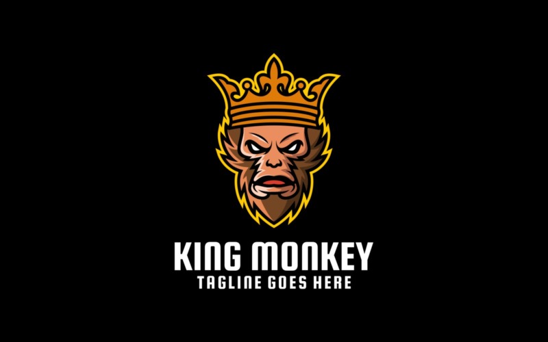 King Monkey E- Sport and Sport logo Logo Template