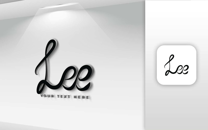 LEE Name Letter Logo Design - Brand Identity Logo Template