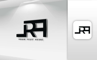 LRA Name Letter Logo Design - Brand Identity