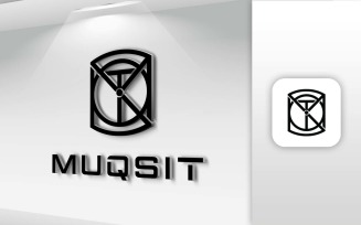 MUQSIT Name Letter Logo Design - Brand Identity