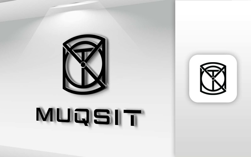 MUQSIT Name Letter Logo Design - Brand Identity Logo Template