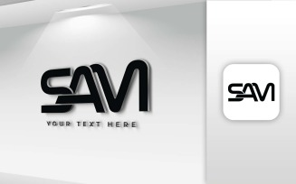 SAM Name Letter Logo Design - Brand Identity