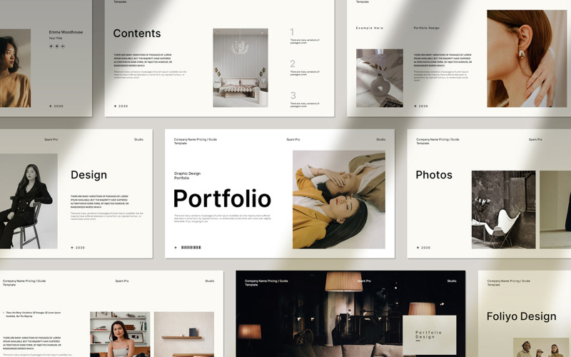 Smart Portfolio Presentation Template PowerPoint Template