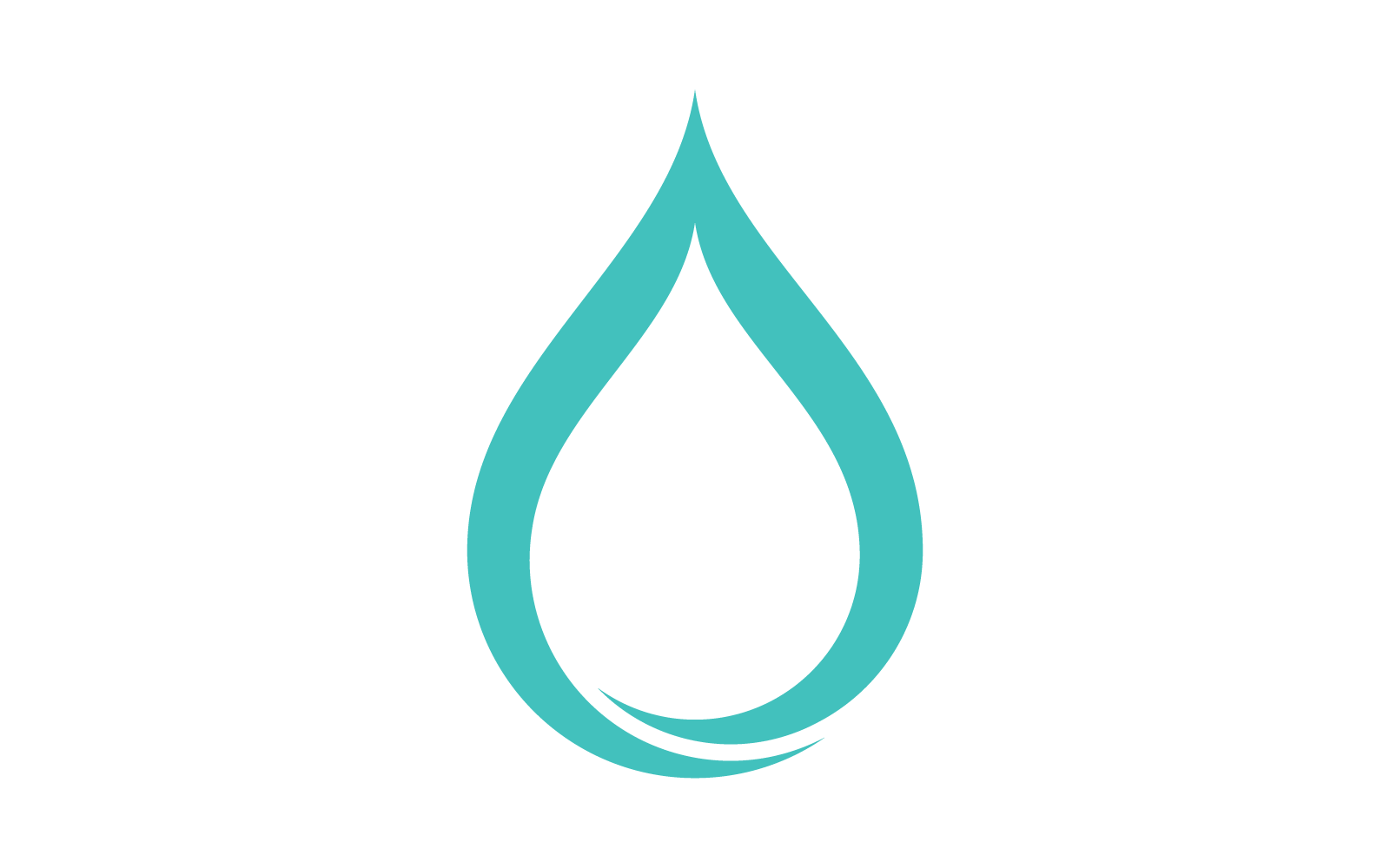 Vattendroppe logotyp vektor design