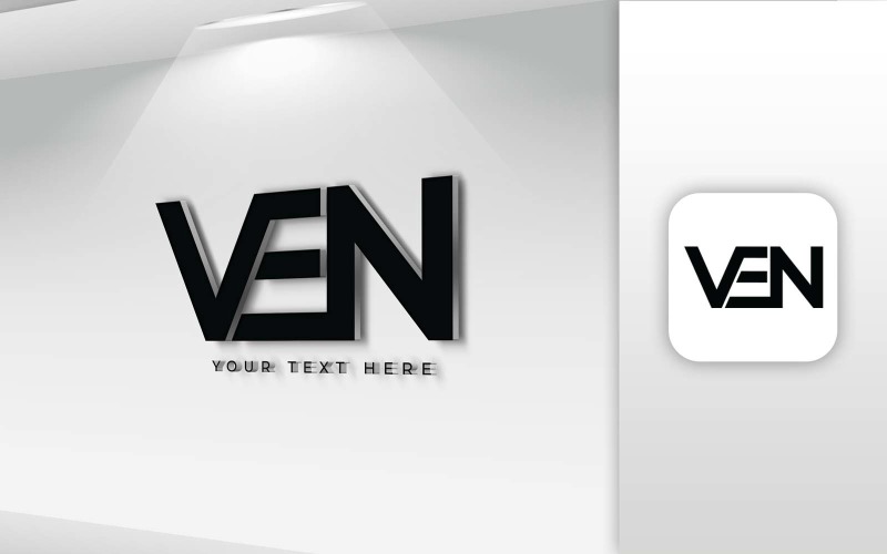 VEN Name Letter Logo Design - Brand Identity Logo Template