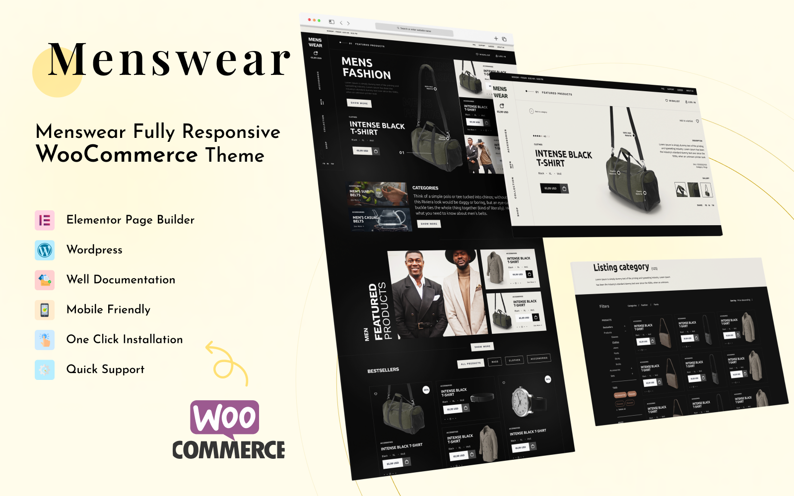 Kit Graphique #335835 Menswear Woocommerce Divers Modles Web - Logo template Preview