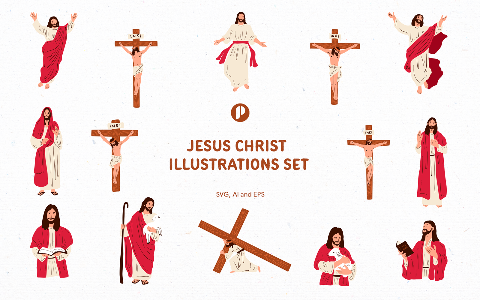 Kit Graphique #335845 Jesus Christ Divers Modles Web - Logo template Preview