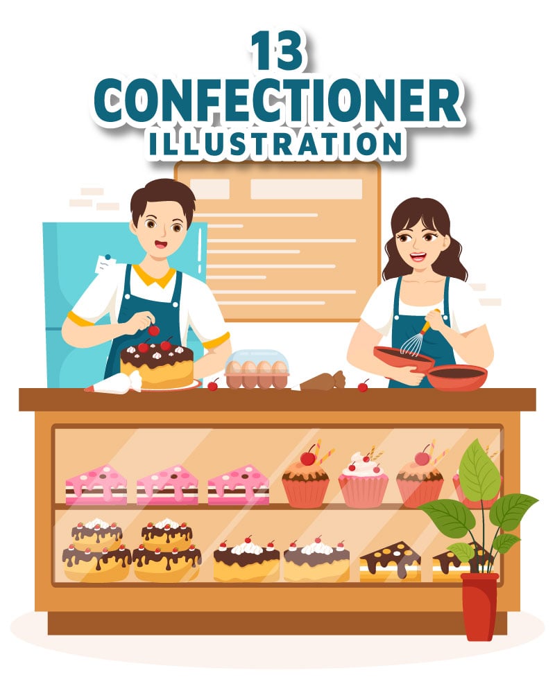 Kit Graphique #335856 Confectioner Bakery Divers Modles Web - Logo template Preview