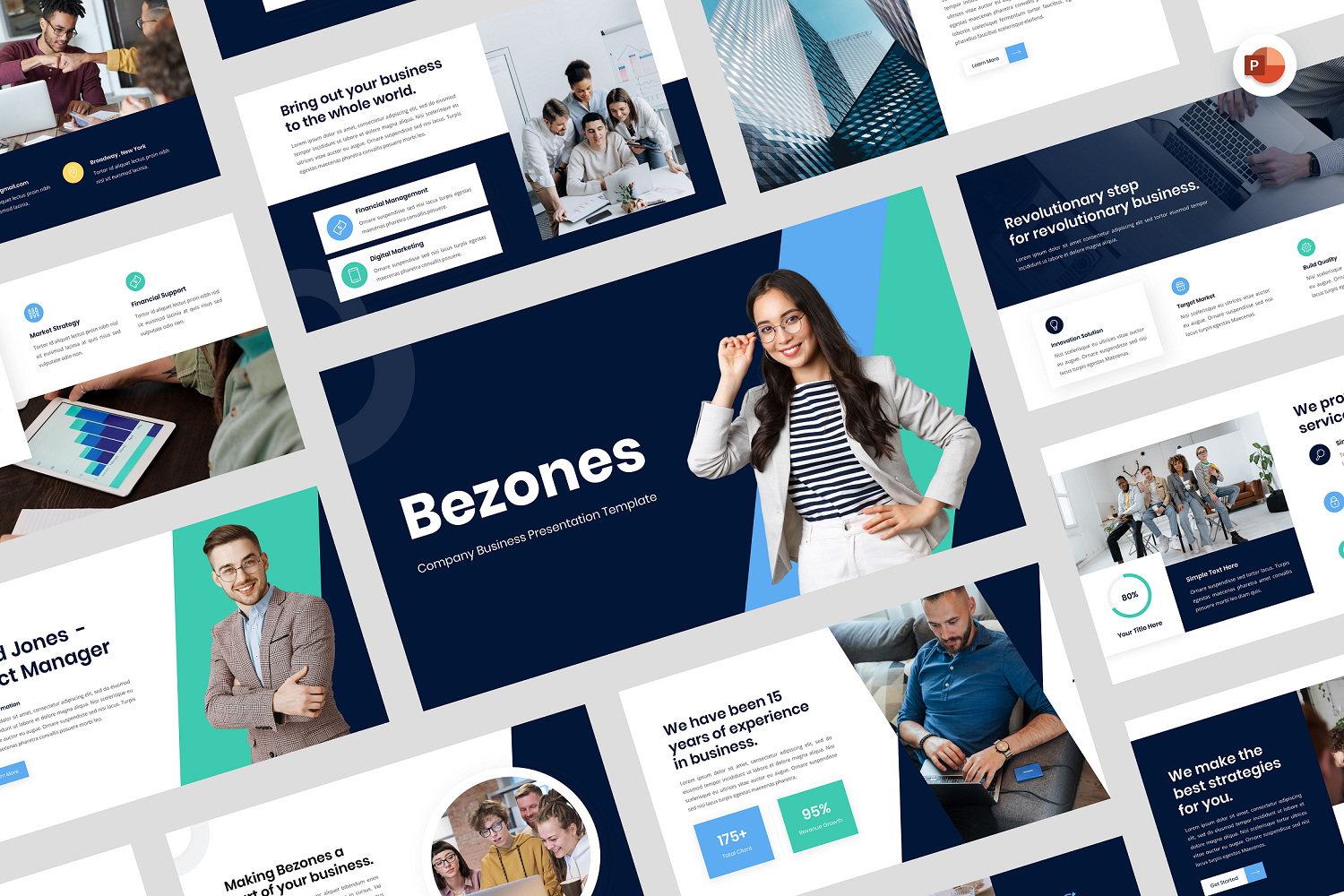 Bezones - Company Business PowerPoint Template