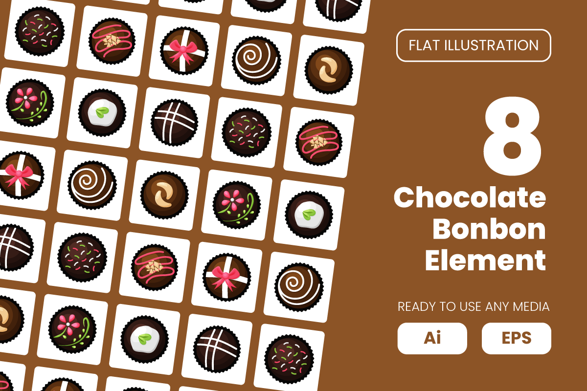 Kit Graphique #335877 Chocolate Dessert Divers Modles Web - Logo template Preview