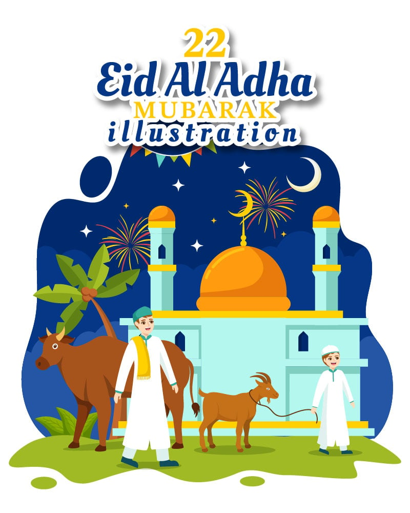 Kit Graphique #335880 Eid Al Divers Modles Web - Logo template Preview