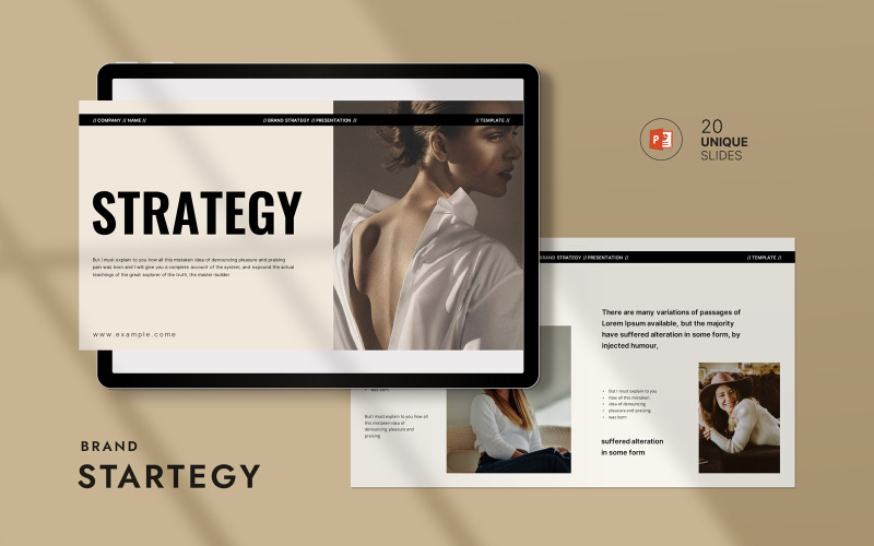 Brand Strategy Presentation Layouy Template PowerPoint Template