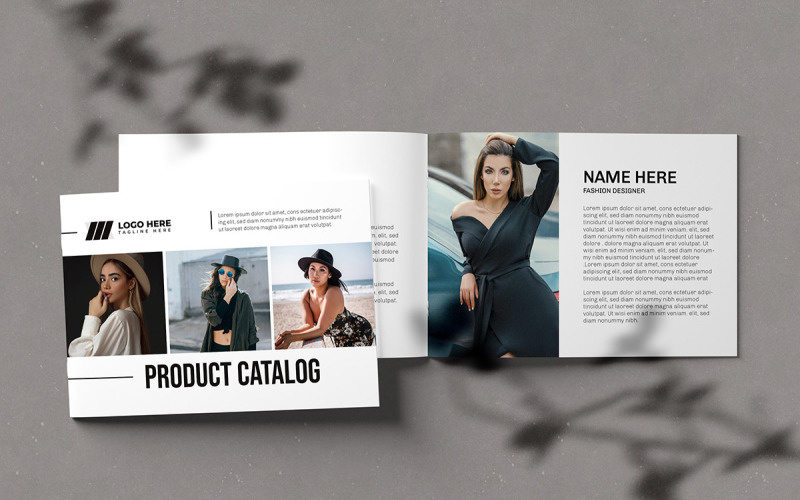 Fashion Landscape Product Catalog Template Magazine Template