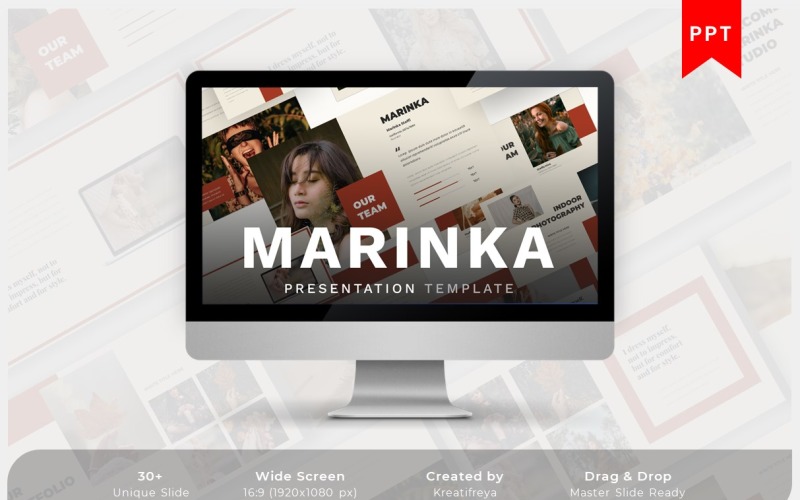 Marinka - PowerPoint Fashion Business PowerPoint Template
