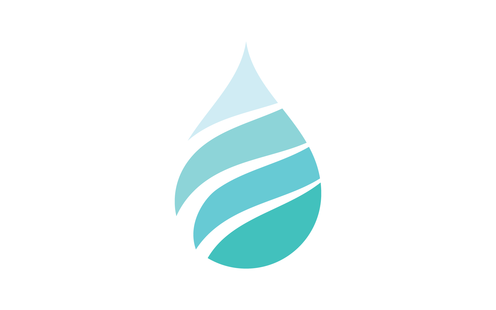 Water drop illustration logo icon vector flat design