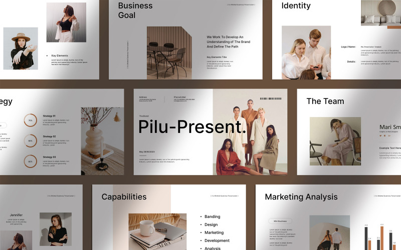 Minimal Business Template PowerPoint Template