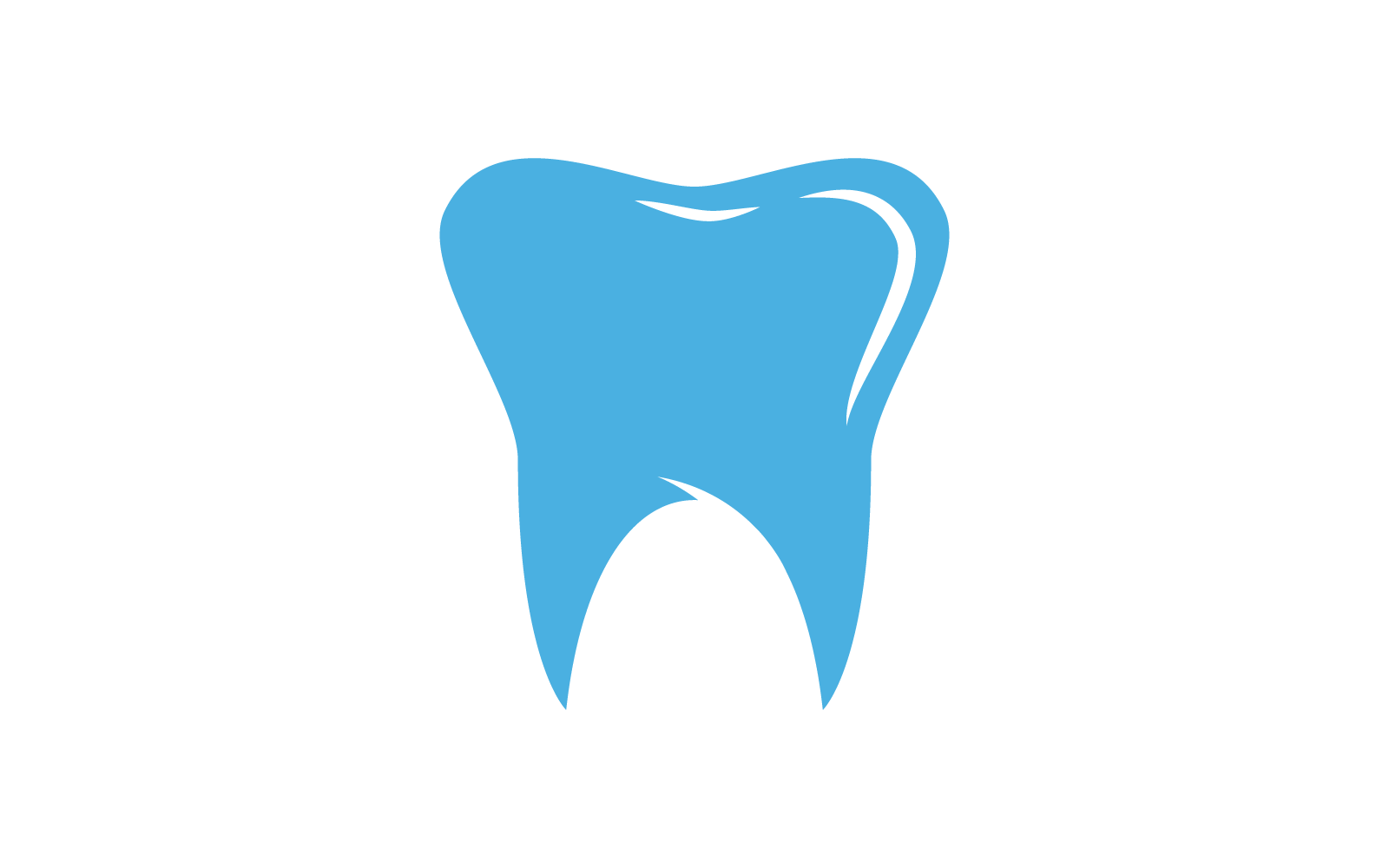 Modèle de logo dentaire vector illustration design plat