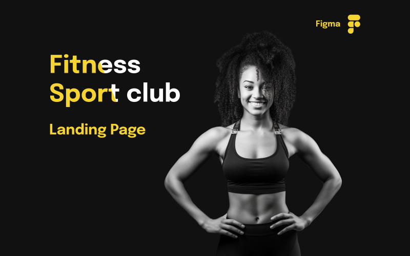 Mood Up — Fitness Sports Club Minimalistic Landing page Template UI Element