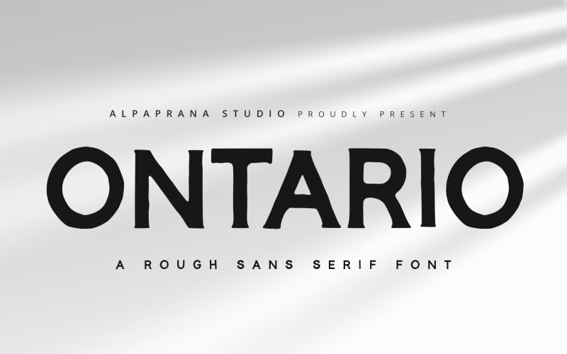 Ontario - Rough Sans Font