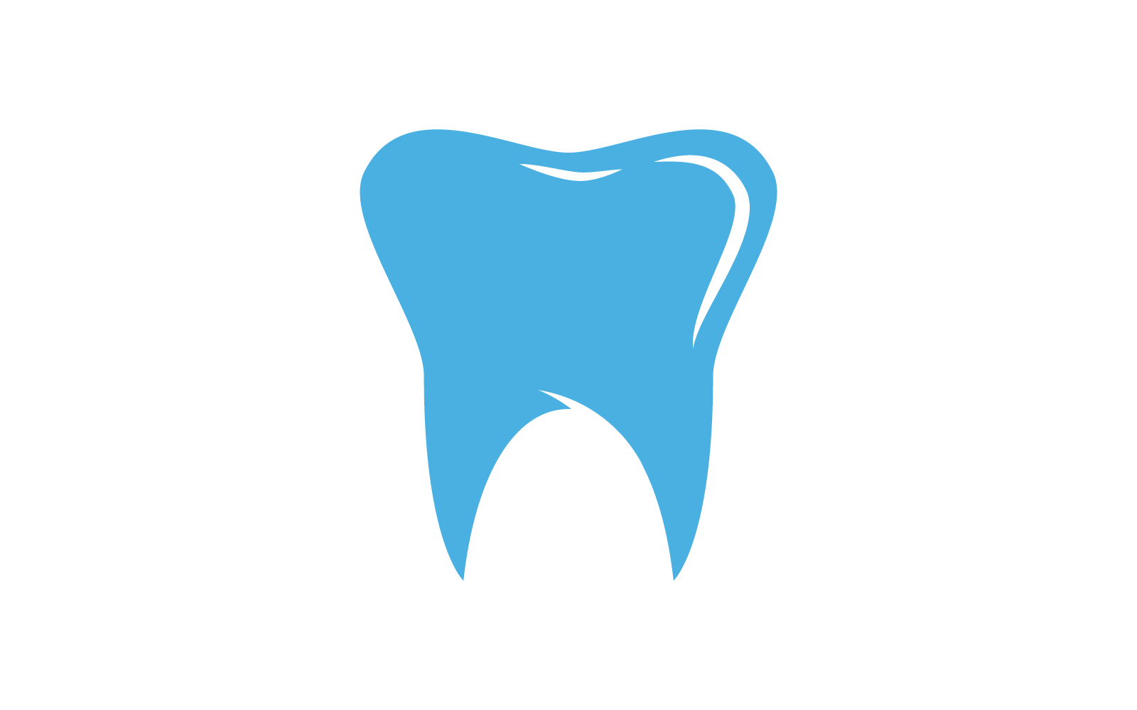 Plantilla de logotipo dental ilustración vectorial diseño plano