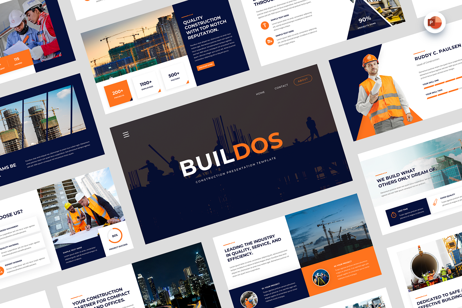 Buildos - Construction PowerPoint Template