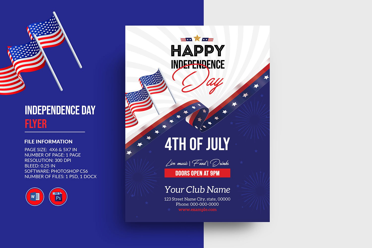 Template #336099 July Fourth Webdesign Template - Logo template Preview