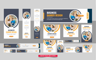 Business Web banner Bundle or Social Media Post Banner design Template Layout