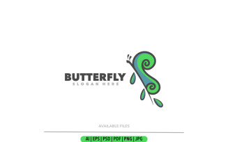 Butterfly nature logo design logo