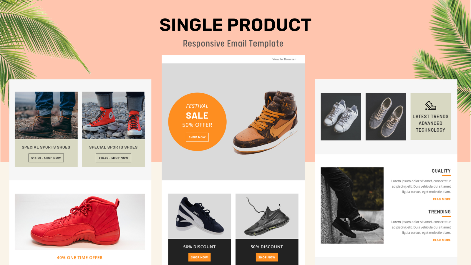 Single Product – Multipurpose Responsive Email Template