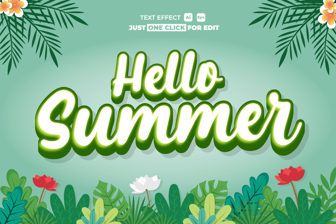 Summer Event Vector Text Effect Editable Vol 13