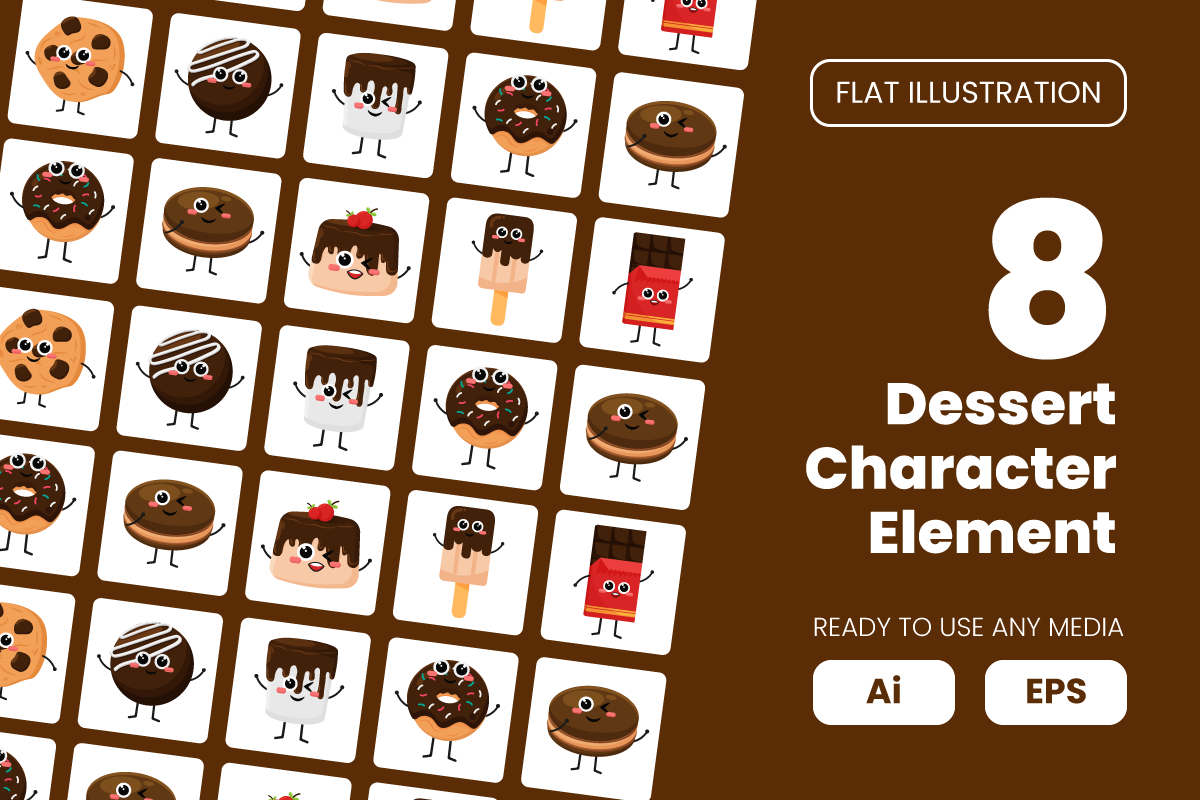 Kit Graphique #336172 Chocolate Dessert Divers Modles Web - Logo template Preview