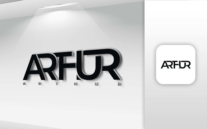 ARTHUR Name Letter Logo Design - Brand Identity Logo Template