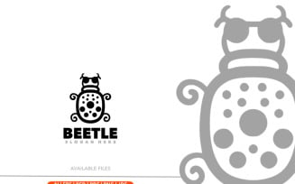 Beetle insect simple logo design