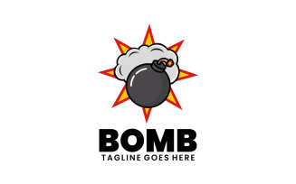 Bomb Simple Mascot Logo 1