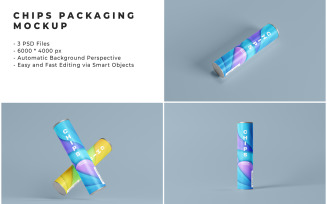 Chips Packaging Mockup Template