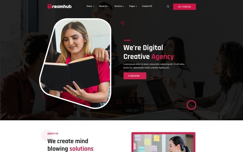 Dreamhub - Creative Agency HTML5 Template Website Template