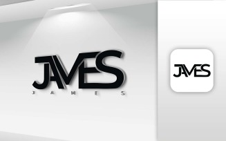 JAMES Name Letter Logo Design - Brand Identity