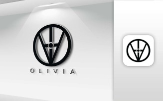 OLIVIA Name Letter Logo Design - Brand Identity