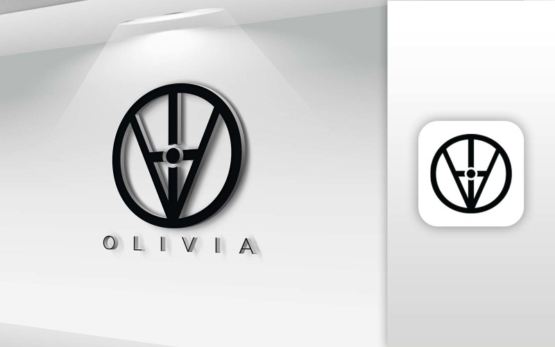OLIVIA Name Letter Logo Design - Brand Identity Logo Template