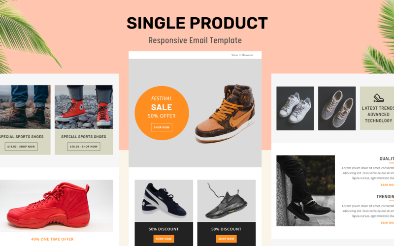 Single Product – Multipurpose Responsive Email Template Newsletter Template