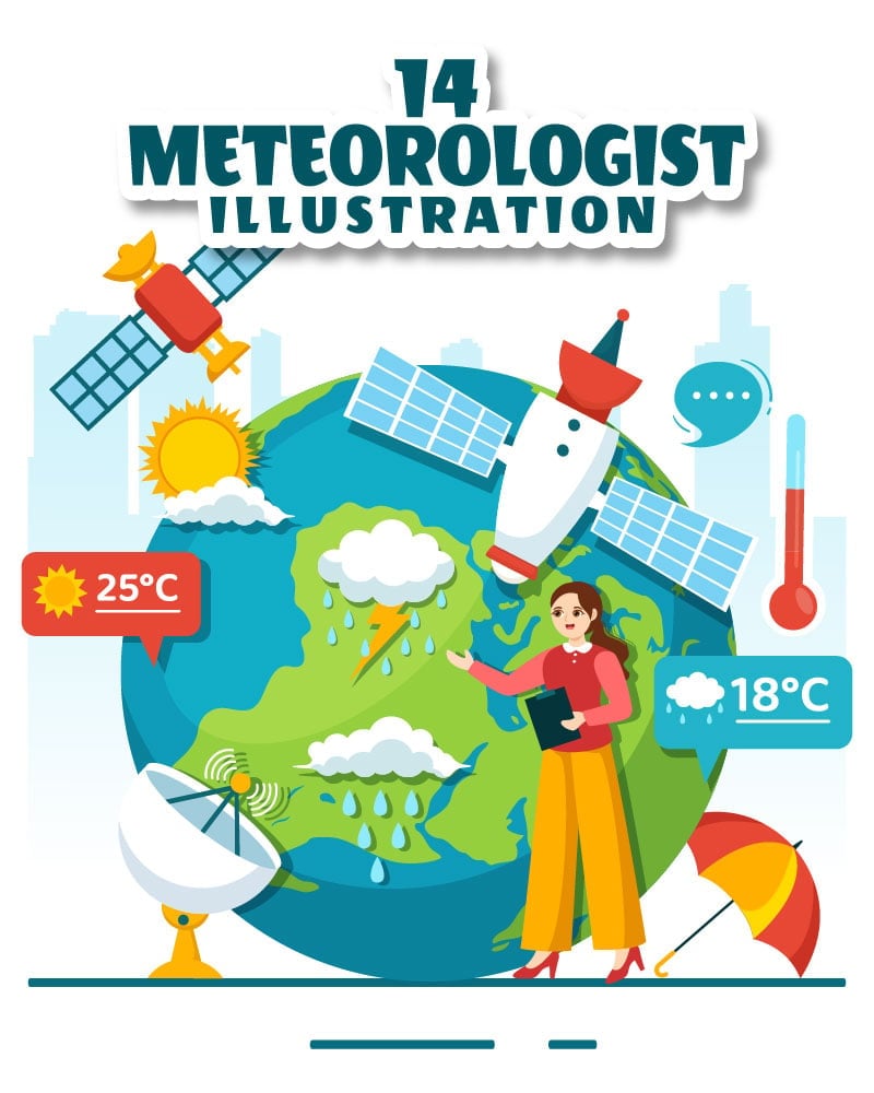 Kit Graphique #336235 Meteorologist Meteorology Divers Modles Web - Logo template Preview