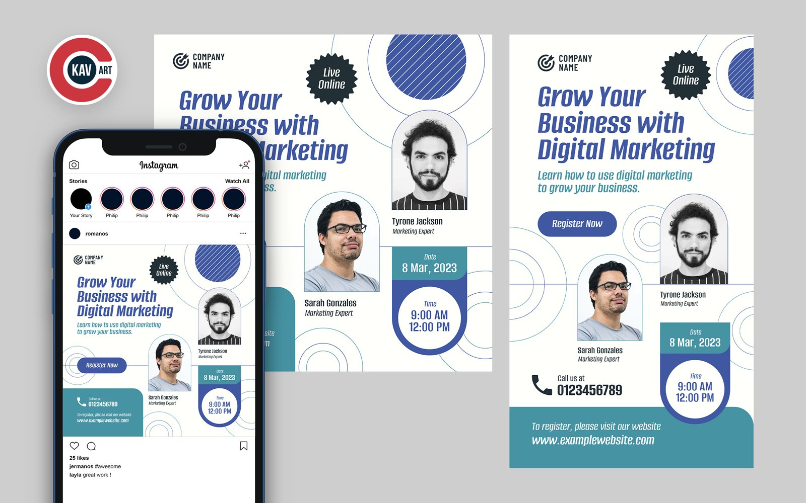 Kit Graphique #336254 Digital Marketing Divers Modles Web - Logo template Preview