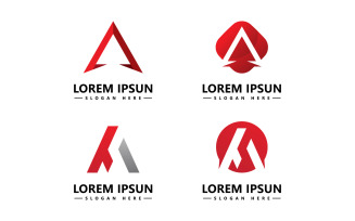 A letter logo icon vector template v4